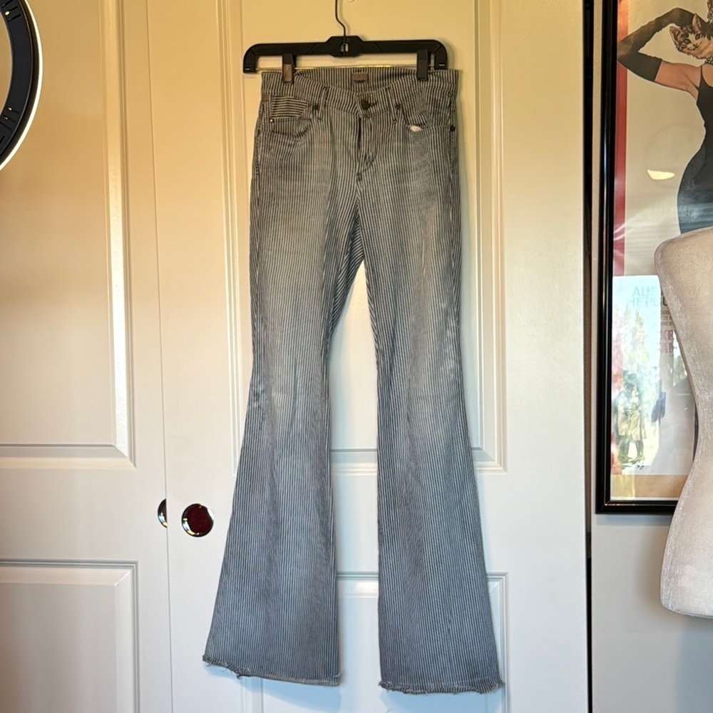 Citizens Of Humanity Gray Flare Wide Leg Jeans